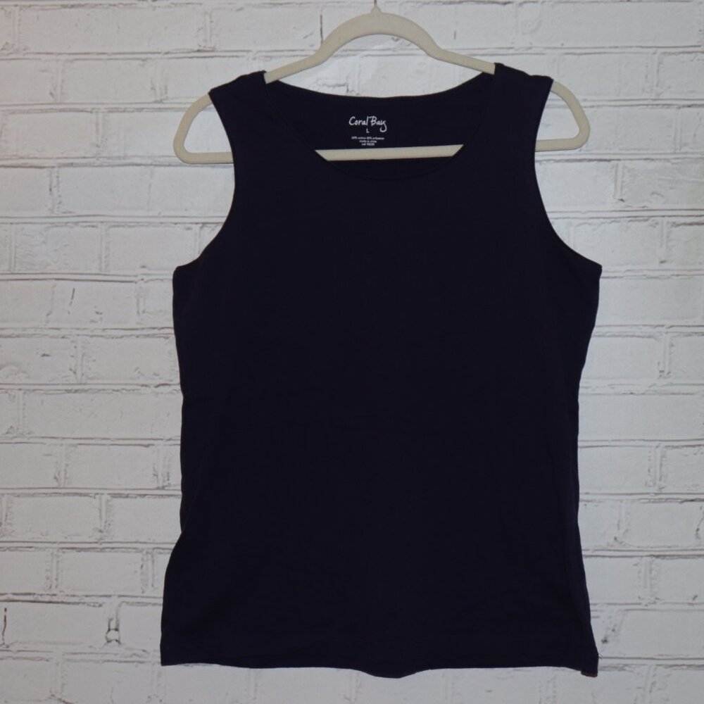 💙 Coral Bay® Tee · Classic Navy · Size L (Adult)